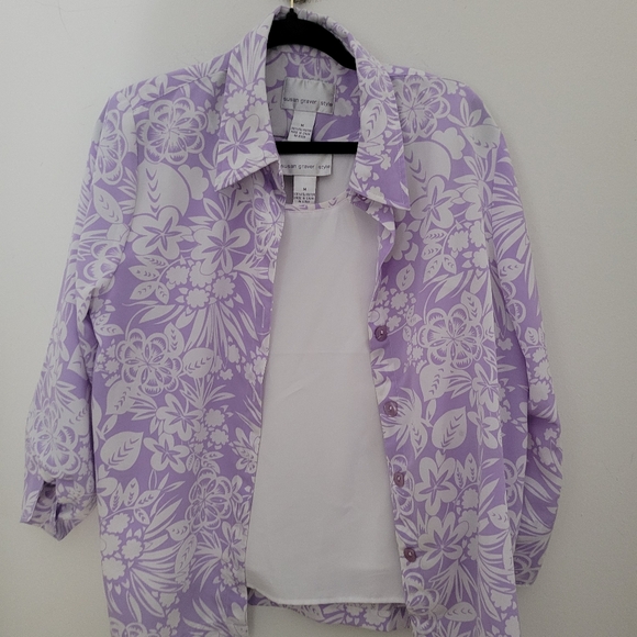 Susan Graver Tops - Susan graver 2 piece shirt set